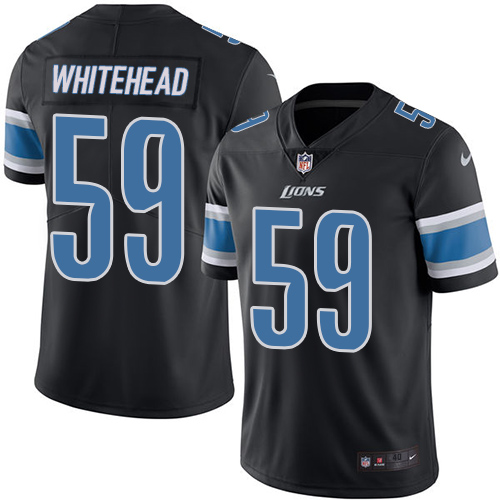 Men's Nike Detroit Lions #59 Tahir Whitehead Elite Black Rush Vapor Untouchable NFL Jersey