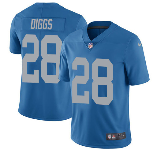 Youth Nike Detroit Lions #28 Quandre Diggs Blue Alternate Vapor Untouchable Elite Player NFL Jersey