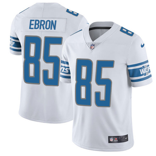 Men's Nike Detroit Lions #85 Eric Ebron White Vapor Untouchable Limited Player NFL Jersey