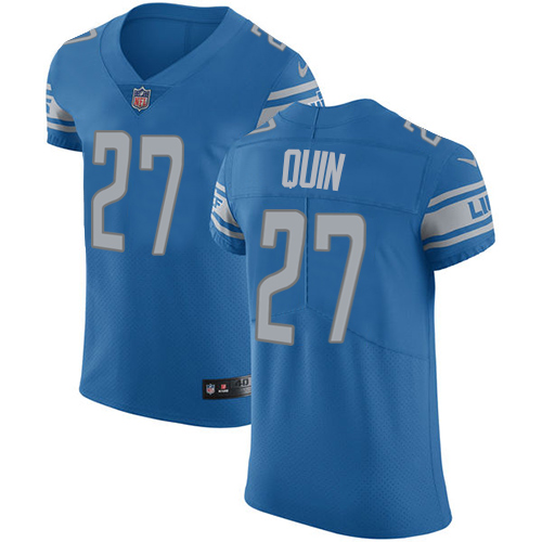 Men's Nike Detroit Lions #27 Glover Quin Blue Team Color Vapor Untouchable Elite Player NFL Jersey