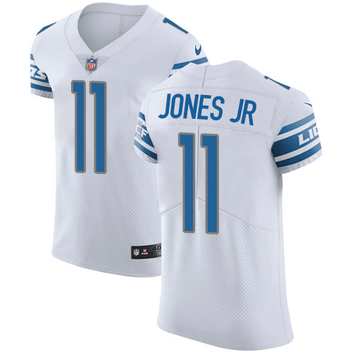 Men's Nike Detroit Lions #11 Marvin Jones Jr Elite White NFL Jersey