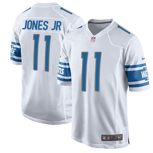 Men's Nike Detroit Lions #11 Marvin Jones Jr Game White NFL Jersey