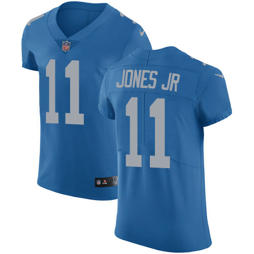 Men's Nike Detroit Lions #11 Marvin Jones Jr Elite Blue Alternate NFL Jersey