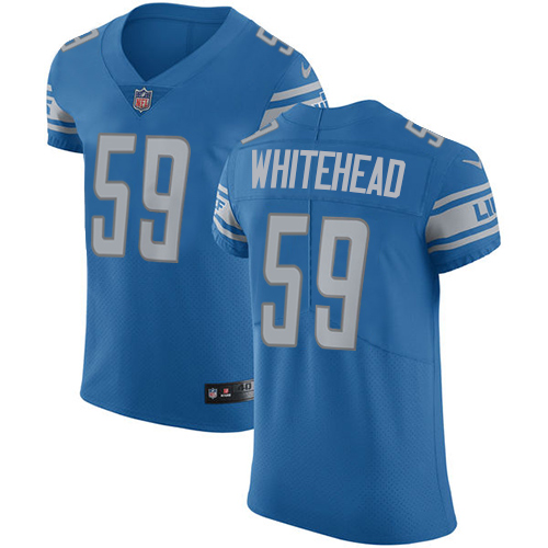 Men's Nike Detroit Lions #59 Tahir Whitehead Blue Team Color Vapor Untouchable Elite Player NFL Jersey