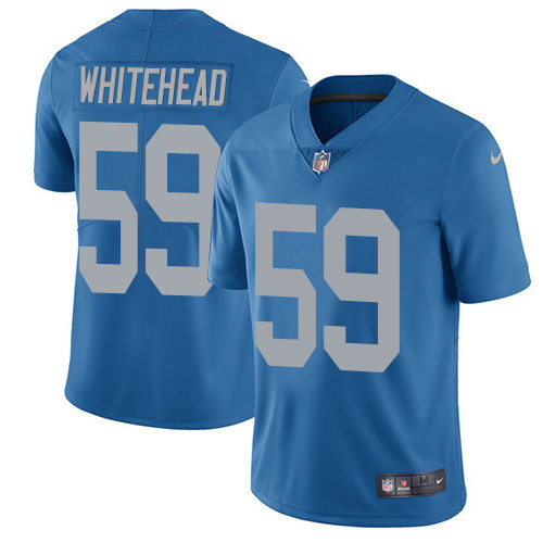 Men's Nike Detroit Lions #59 Tahir Whitehead Blue Alternate Vapor Untouchable Limited Player NFL Jersey
