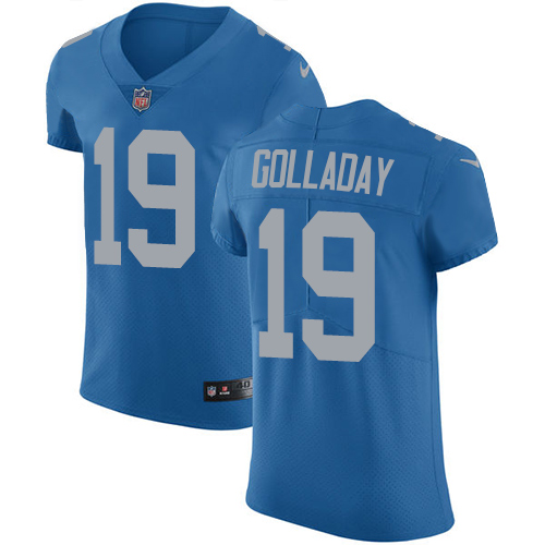 Men's Nike Detroit Lions #19 Kenny Golladay Elite Blue Alternate NFL Jersey