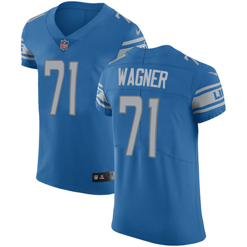 Men's Nike Detroit Lions #71 Ricky Wagner Blue Team Color Vapor Untouchable Elite Player NFL Jersey