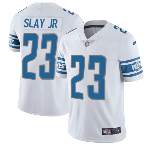Men's Nike Detroit Lions #23 Darius Slay White Vapor Untouchable Limited Player NFL Jersey