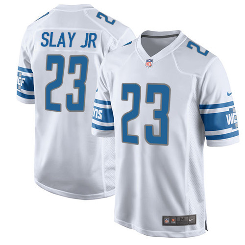 Men's Nike Detroit Lions #23 Darius Slay Game White NFL Jersey
