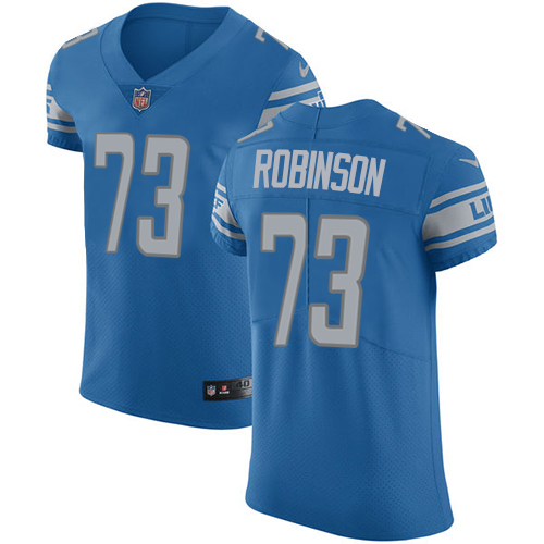 Men's Nike Detroit Lions #73 Greg Robinson Blue Team Color Vapor Untouchable Elite Player NFL Jersey