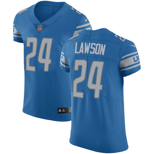 Men's Nike Detroit Lions #24 Nevin Lawson Blue Team Color Vapor Untouchable Elite Player NFL Jersey