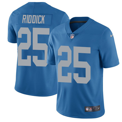 Men's Nike Detroit Lions #25 Theo Riddick Blue Alternate Vapor Untouchable Limited Player NFL Jersey