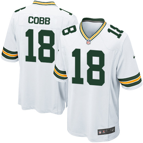 Men's Nike Green Bay Packers #18 Randall Cobb Game White NFL Jersey