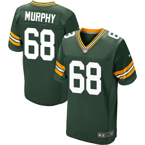 Men's Nike Green Bay Packers #68 Kyle Murphy Elite Green Team Color NFL Jersey