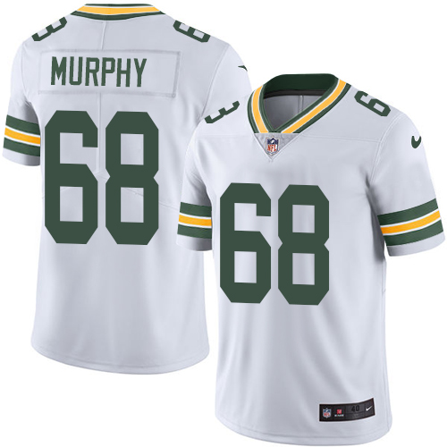 Men's Nike Green Bay Packers #68 Kyle Murphy White Vapor Untouchable Limited Player NFL Jersey