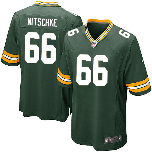 Men's Nike Green Bay Packers #66 Ray Nitschke Game Green Team Color NFL Jersey