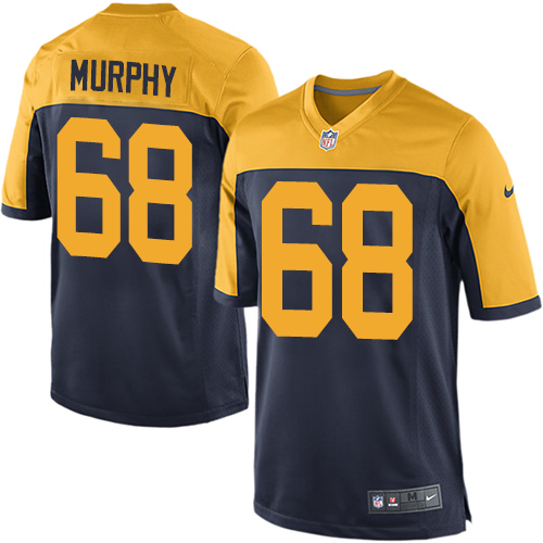 Men's Nike Green Bay Packers #68 Kyle Murphy Game Navy Blue Alternate NFL Jersey