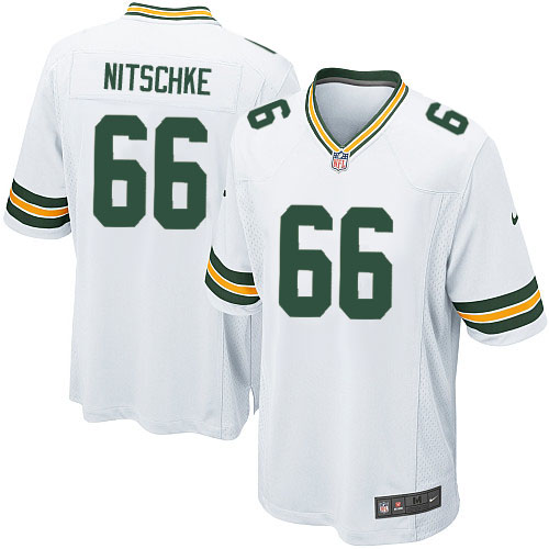 Men's Nike Green Bay Packers #66 Ray Nitschke Game White NFL Jersey
