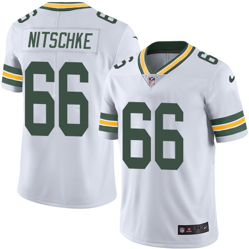 Youth Nike Green Bay Packers #66 Ray Nitschke White Vapor Untouchable Elite Player NFL Jersey