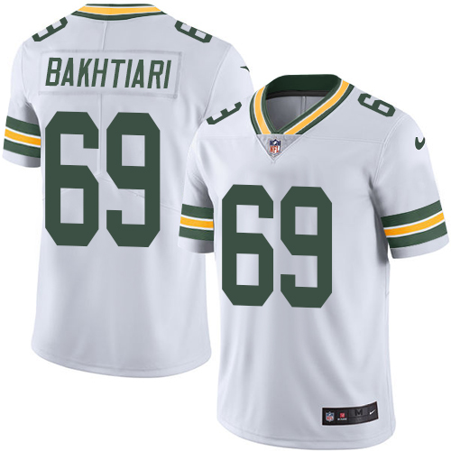 Men's Nike Green Bay Packers #69 David Bakhtiari White Vapor Untouchable Limited Player NFL Jersey