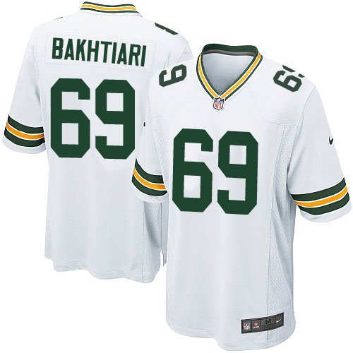Men's Nike Green Bay Packers #69 David Bakhtiari Game White NFL Jersey