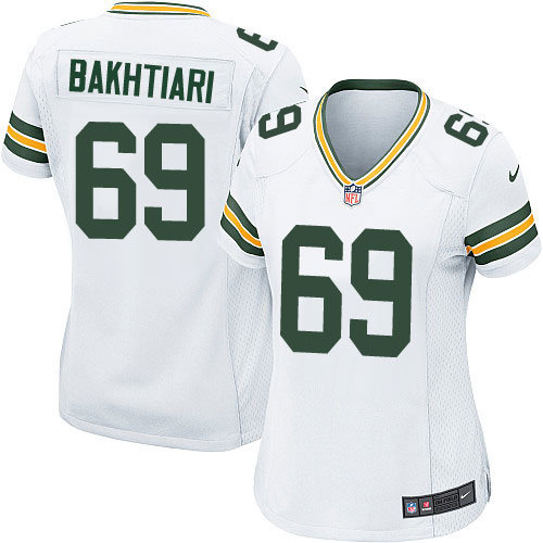 Women's Nike Green Bay Packers #69 David Bakhtiari Game White NFL Jersey