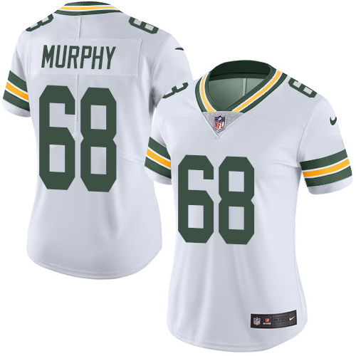 Women's Nike Green Bay Packers #68 Kyle Murphy White Vapor Untouchable Elite Player NFL Jersey