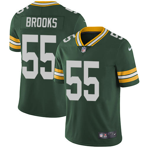 Men's Nike Green Bay Packers #55 Ahmad Brooks Green Team Color Vapor Untouchable Limited Player NFL Jersey