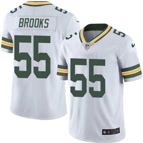 Men's Nike Green Bay Packers #55 Ahmad Brooks White Vapor Untouchable Limited Player NFL Jersey