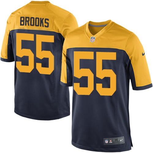 Men's Nike Green Bay Packers #55 Ahmad Brooks Game Navy Blue Alternate NFL Jersey