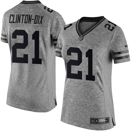 Women's Nike Green Bay Packers #21 Ha Ha Clinton-Dix Limited Gray Gridiron NFL Jersey