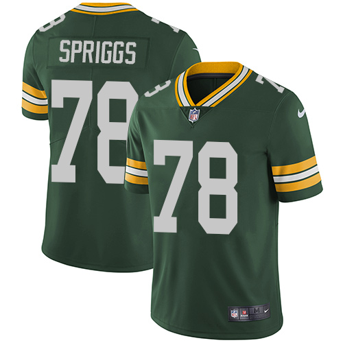 Men's Nike Green Bay Packers #78 Jason Spriggs Green Team Color Vapor Untouchable Limited Player NFL Jersey