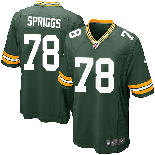 Men's Nike Green Bay Packers #78 Jason Spriggs Game Green Team Color NFL Jersey