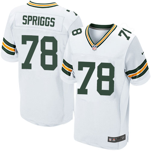 Men's Nike Green Bay Packers #78 Jason Spriggs Elite White NFL Jersey