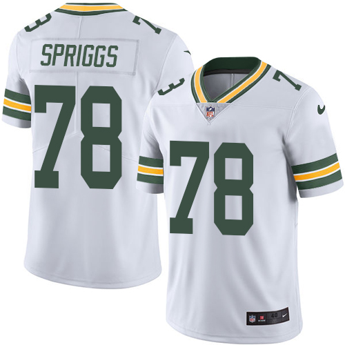 Men's Nike Green Bay Packers #78 Jason Spriggs White Vapor Untouchable Limited Player NFL Jersey