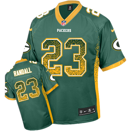 Men's Nike Green Bay Packers #23 Damarious Randall Elite Green Drift Fashion NFL Jersey