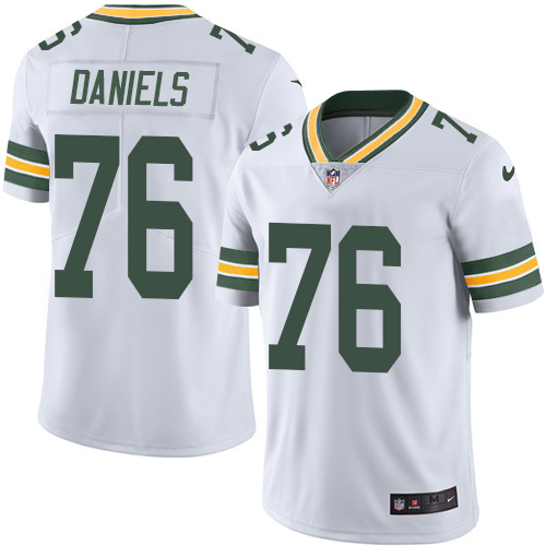 Men's Nike Green Bay Packers #76 Mike Daniels White Vapor Untouchable Limited Player NFL Jersey
