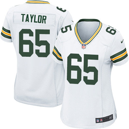 Women's Nike Green Bay Packers #65 Lane Taylor Game White NFL Jersey