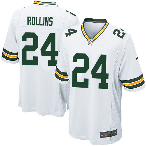 Men's Nike Green Bay Packers #24 Quinten Rollins Game White NFL Jersey
