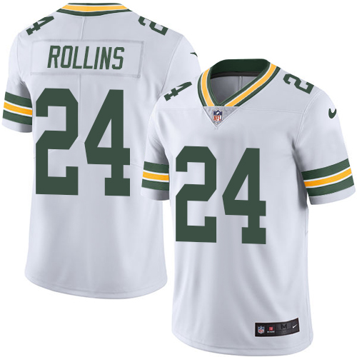 Youth Nike Green Bay Packers #24 Quinten Rollins White Vapor Untouchable Elite Player NFL Jersey