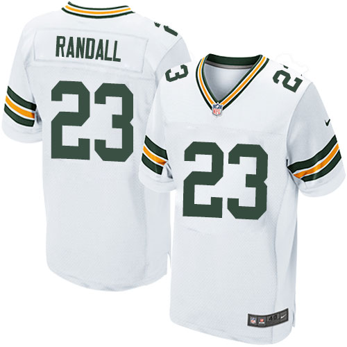 Men's Nike Green Bay Packers #23 Damarious Randall Elite White NFL Jersey