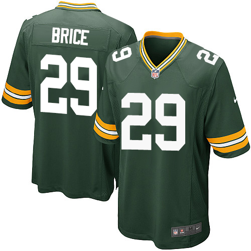 Men's Nike Green Bay Packers #29 Kentrell Brice Game Green Team Color NFL Jersey