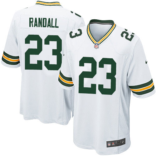 Men's Nike Green Bay Packers #23 Damarious Randall Game White NFL Jersey
