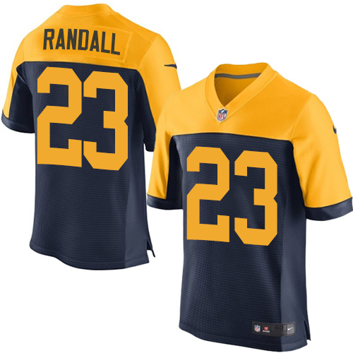 Men's Nike Green Bay Packers #23 Damarious Randall Elite Navy Blue Alternate NFL Jersey