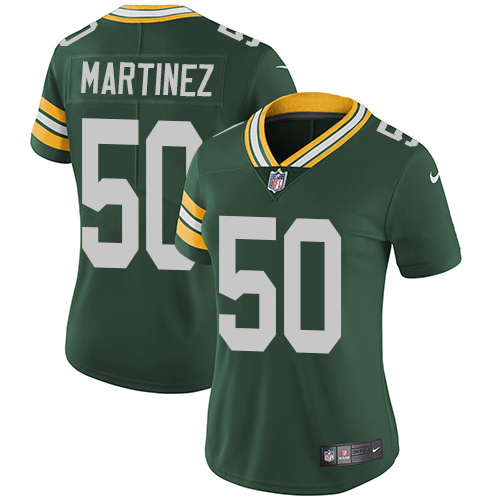 Women's Nike Green Bay Packers #50 Blake Martinez Green Team Color Vapor Untouchable Elite Player NFL Jersey