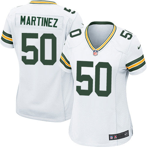 Women's Nike Green Bay Packers #50 Blake Martinez Game White NFL Jersey