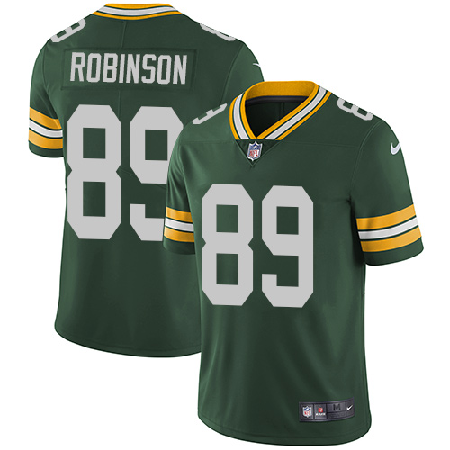 Youth Nike Green Bay Packers #89 Dave Robinson Green Team Color Vapor Untouchable Limited Player NFL Jersey