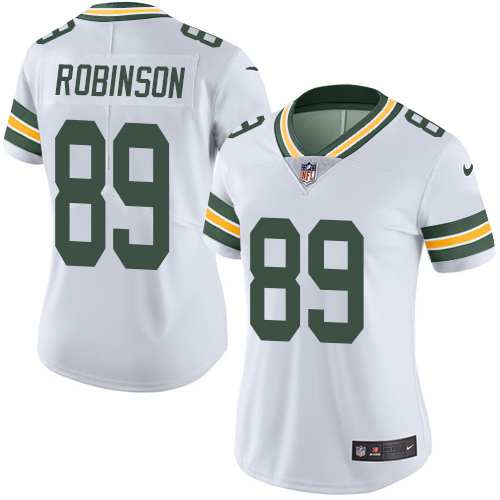Women's Nike Green Bay Packers #89 Dave Robinson White Vapor Untouchable Limited Player NFL Jersey