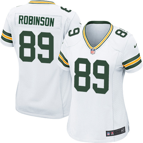 Women's Nike Green Bay Packers #89 Dave Robinson Game White NFL Jersey