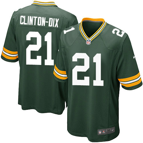 Men's Nike Green Bay Packers #21 Ha Ha Clinton-Dix Game Green Team Color NFL Jersey